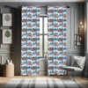 image:imageAmbesonne Fall Window Curtains Cartoon Illustration of Whimsical Ghosts and Magic Houses Halloween Autumn Lightweight Decor 2Panel Set with Rod Pocket Pair of  28 x 95 Black Salmon Off WhiteBlue Grey Green Vermilion