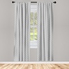 image:imageAmbesonne Fall Window Curtains Cartoon Illustration of Whimsical Ghosts and Magic Houses Halloween Autumn Lightweight Decor 2Panel Set with Rod Pocket Pair of  28 x 95 Black Salmon Off WhitePale Grey