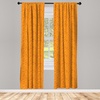image:imageAmbesonne Fall Window Curtains Cartoon Illustration of Whimsical Ghosts and Magic Houses Halloween Autumn Lightweight Decor 2Panel Set with Rod Pocket Pair of  28 x 95 Black Salmon Off WhiteOrange