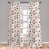 image:imageAmbesonne Fall Window Curtains Cartoon Illustration of Whimsical Ghosts and Magic Houses Halloween Autumn Lightweight Decor 2Panel Set with Rod Pocket Pair of  28 x 95 Black Salmon Off WhiteGreen Vermilion