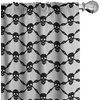 image:imageAmbesonne Fall Window Curtains Cartoon Illustration of Whimsical Ghosts and Magic Houses Halloween Autumn Lightweight Decor 2Panel Set with Rod Pocket Pair of  28 x 95 Black Salmon Off WhiteGrey Black