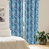 image:imageAmbesonne Fall Window Curtains Cartoon Illustration of Whimsical Ghosts and Magic Houses Halloween Autumn Lightweight Decor 2Panel Set with Rod Pocket Pair of  28 x 95 Black Salmon Off WhiteBlue Aqua