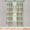 image:imageAmbesonne Fall Window Curtains Cartoon Illustration of Whimsical Ghosts and Magic Houses Halloween Autumn Lightweight Decor 2Panel Set with Rod Pocket Pair of  28 x 95 Black Salmon Off WhiteApple Green White