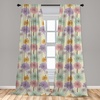 image:imageAmbesonne Penguin Curtains Pastel Colored Style Cartoon Animals from Antarctica Crowns on a Dotted Background Window Treatments 2 Panel Set for Living Room Bedroom Pair of  28 x 84 Grey BlueLilac Beige