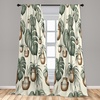 image:imageAmbesonne Penguin Curtains Pastel Colored Style Cartoon Animals from Antarctica Crowns on a Dotted Background Window Treatments 2 Panel Set for Living Room Bedroom Pair of  28 x 84 Grey BlueLaurel Green Dark Khaki