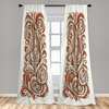 image:imageAmbesonne Penguin Curtains Pastel Colored Style Cartoon Animals from Antarctica Crowns on a Dotted Background Window Treatments 2 Panel Set for Living Room Bedroom Pair of  28 x 84 Grey BlueDark Orange Tan Taupe
