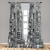 image:imageAmbesonne Penguin Curtains Pastel Colored Style Cartoon Animals from Antarctica Crowns on a Dotted Background Window Treatments 2 Panel Set for Living Room Bedroom Pair of  28 x 84 Grey BlueDark Blue Grey and White
