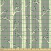 image:imageAmbesonne Pug Fabric by The Yard Dogs Various States Sitting Standing Stretching Cartoon Style Pet Drawing Decorative Fabric for Upholstery and Home Accents 3 Yards TurquoiseDark Taupe