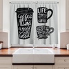 image:imageAmbesonne Teal Animal Kitchen Curtains Cartoon Like Elephant with Big Ears and Trunk in Cartoon Style Print Window Drapes 2 Panel Set for Kitchen Cafe Decor 55 x 39 Pale Blue and TealGrey Black
