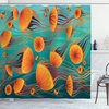 image:imageAmbesonne Cartoon Shower Curtain Colorful Exotic Zebra Head and Funny Animal Abstract Art Print Cloth Fabric Bathroom Decor Set with Hooks 69 W x 84 L Multicolor Soft BlueTeal and Multicolor