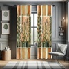 image:imageAmbesonne Cartoon Window Curtains Cartoon Sky View Along Sleeping Clouds Stars and Crescents in Scandinavian Style Lightweight Decor 2Panel Set with Rod Pocket Pair of  28 x 63 Teal BlueForest Green Rust Tan