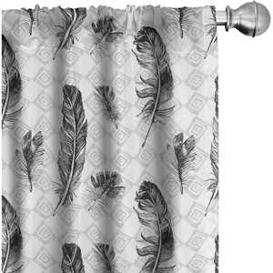 image:imageAmbesonne Cartoon Window Curtains Cartoon Sky View Along Sleeping Clouds Stars and Crescents in Scandinavian Style Lightweight Decor 2Panel Set with Rod Pocket Pair of  28 x 63 Teal BlueWhite and Grey