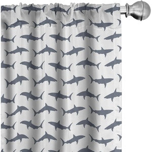 image:imageAmbesonne Cartoon Window Curtains Cartoon Sky View Along Sleeping Clouds Stars and Crescents in Scandinavian Style Lightweight Decor 2Panel Set with Rod Pocket Pair of  28 x 63 Teal BlueGrey and Black