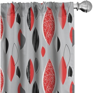 image:imageAmbesonne Cartoon Window Curtains Cartoon Sky View Along Sleeping Clouds Stars and Crescents in Scandinavian Style Lightweight Decor 2Panel Set with Rod Pocket Pair of  28 x 63 Teal BlueRed Black