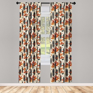 image:imageAmbesonne Cartoon Window Curtains Cartoon Sky View Along Sleeping Clouds Stars and Crescents in Scandinavian Style Lightweight Decor 2Panel Set with Rod Pocket Pair of  28 x 63 Teal BlueIvory Ginger Dark Grey