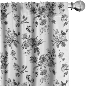 image:imageAmbesonne Penguin Curtains Pastel Colored Style Cartoon Animals from Antarctica Crowns on a Dotted Background Window Treatments 2 Panel Set for Living Room Bedroom Pair of  28 x 84 Grey BlueWhite and Black