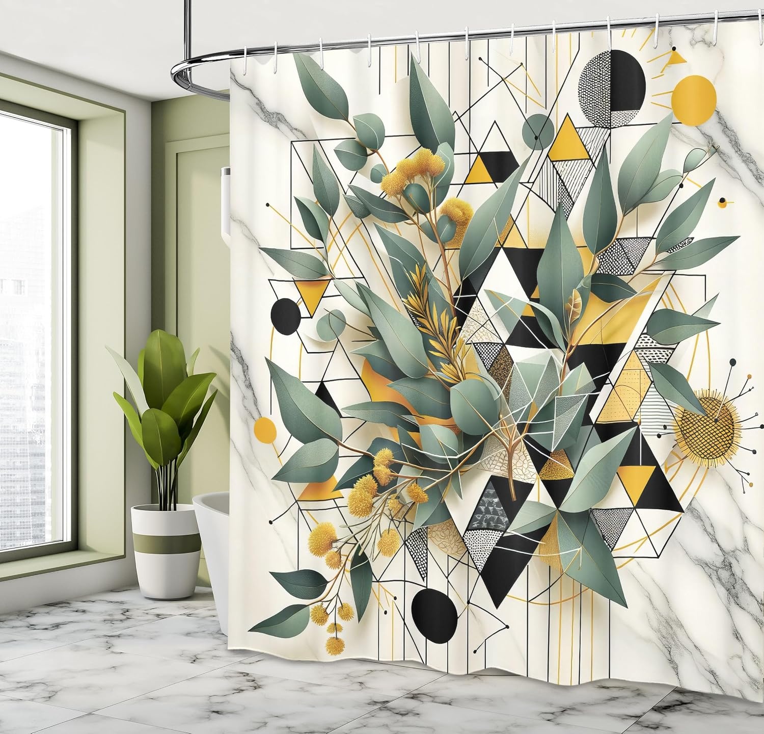 image:imageAmbesonne Nautical Shower Curtain Retro Sailing Adventure Rustic Wooden Marine Cottage Anchor Whale Waves Cloth Fabric Bathroom Decor Set with Hooks 69 W x 70 L Brown and Slate BlueGreen Black Mustard