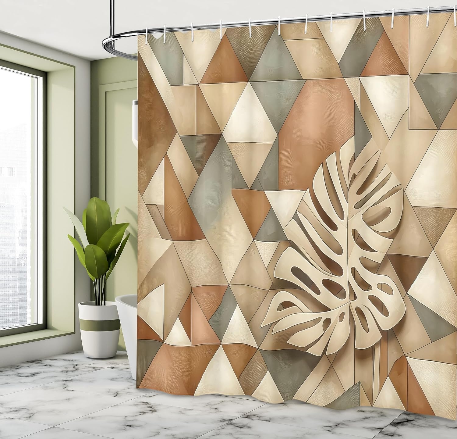image:imageAmbesonne Nautical Shower Curtain Retro Sailing Adventure Rustic Wooden Marine Cottage Anchor Whale Waves Cloth Fabric Bathroom Decor Set with Hooks 69 W x 70 L Brown and Slate BlueCocoa Sepia and Reseda Green