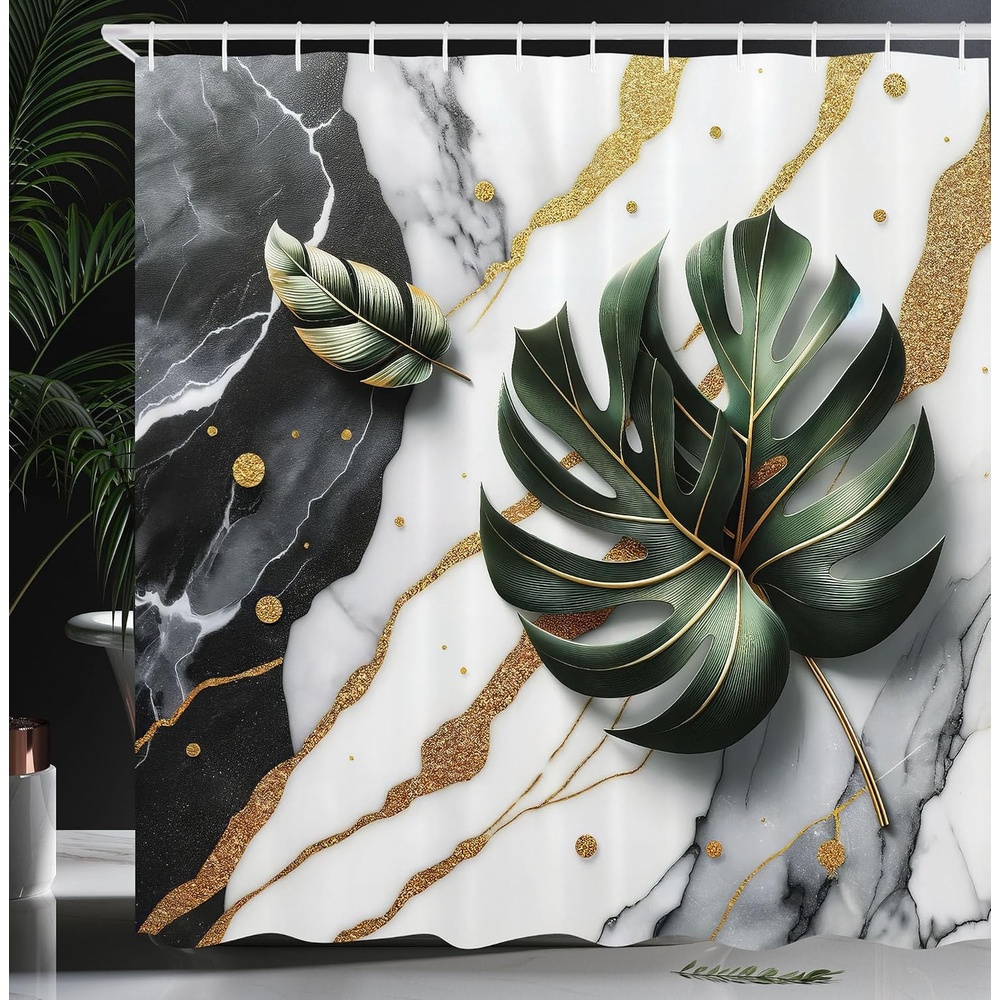 image:imageAmbesonne Nautical Shower Curtain Retro Sailing Adventure Rustic Wooden Marine Cottage Anchor Whale Waves Cloth Fabric Bathroom Decor Set with Hooks 69 W x 70 L Brown and Slate BlueDimgray Hunter Green