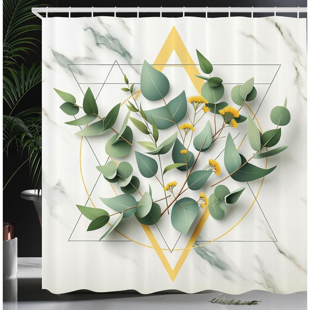 image:imageAmbesonne Nautical Shower Curtain Retro Sailing Adventure Rustic Wooden Marine Cottage Anchor Whale Waves Cloth Fabric Bathroom Decor Set with Hooks 69 W x 70 L Brown and Slate BluePeacock Green Mustard