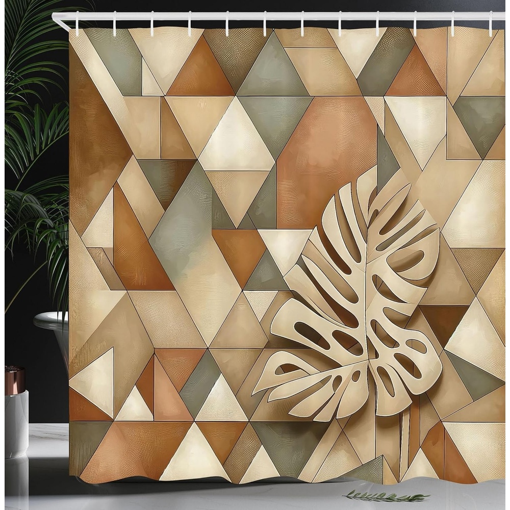 image:imageAmbesonne Nautical Shower Curtain Retro Sailing Adventure Rustic Wooden Marine Cottage Anchor Whale Waves Cloth Fabric Bathroom Decor Set with Hooks 69 W x 70 L Brown and Slate BlueCocoa Sepia and Reseda Green