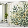 image:imageAmbesonne Nautical Shower Curtain Retro Sailing Adventure Rustic Wooden Marine Cottage Anchor Whale Waves Cloth Fabric Bathroom Decor Set with Hooks 69 W x 70 L Brown and Slate BlueLaurel Green Eggshell
