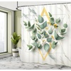 image:imageAmbesonne Nautical Shower Curtain Retro Sailing Adventure Rustic Wooden Marine Cottage Anchor Whale Waves Cloth Fabric Bathroom Decor Set with Hooks 69 W x 70 L Brown and Slate BluePeacock Green Mustard