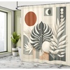 image:imageAmbesonne Nautical Shower Curtain Retro Sailing Adventure Rustic Wooden Marine Cottage Anchor Whale Waves Cloth Fabric Bathroom Decor Set with Hooks 69 W x 70 L Brown and Slate BlueCinnamon Pale Sage Green