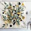 image:imageAmbesonne Nautical Shower Curtain Retro Sailing Adventure Rustic Wooden Marine Cottage Anchor Whale Waves Cloth Fabric Bathroom Decor Set with Hooks 69 W x 70 L Brown and Slate BlueGreen Black Mustard