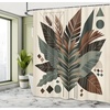 image:imageAmbesonne Nautical Shower Curtain Retro Sailing Adventure Rustic Wooden Marine Cottage Anchor Whale Waves Cloth Fabric Bathroom Decor Set with Hooks 69 W x 70 L Brown and Slate BlueEvergreen Sage Green Fawn