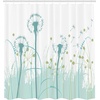 image:imageAmbesonne Parrot Shower Curtain Tropic Flowers and Parrot in Summer Garden Wooden Wall Ferns Art Cloth Fabric Bathroom Decor Set with Hooks 69 W x 84 L Cream Green RedKhaki Green