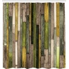 image:imageAmbesonne Parrot Shower Curtain Tropic Flowers and Parrot in Summer Garden Wooden Wall Ferns Art Cloth Fabric Bathroom Decor Set with Hooks 69 W x 84 L Cream Green RedDust Sepia