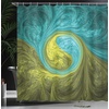 image:imageAmbesonne Parrot Shower Curtain Tropic Flowers and Parrot in Summer Garden Wooden Wall Ferns Art Cloth Fabric Bathroom Decor Set with Hooks 69 W x 84 L Cream Green RedKhaki Teal