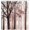 image:imageAmbesonne Parrot Shower Curtain Tropic Flowers and Parrot in Summer Garden Wooden Wall Ferns Art Cloth Fabric Bathroom Decor Set with Hooks 69 W x 84 L Cream Green RedDried Rose