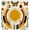 image:imageAmbesonne Parrot Shower Curtain Tropic Flowers and Parrot in Summer Garden Wooden Wall Ferns Art Cloth Fabric Bathroom Decor Set with Hooks 69 W x 84 L Cream Green RedPale Coffee Eggshell
