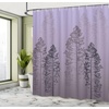 image:imageAmbesonne Parrot Shower Curtain Tropic Flowers and Parrot in Summer Garden Wooden Wall Ferns Art Cloth Fabric Bathroom Decor Set with Hooks 69 W x 84 L Cream Green RedPale Lavender