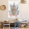 image:imageAmbesonne Abstract Tapestry Horizontal Zigzag Chevron Design with Bold Thin Print Wide Wall Hanging for Bedroom Living Room Dorm 80 X 60 Charcoal Grey Pale GreyPink Brown Grey