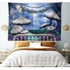 image:imageAmbesonne Abstract Tapestry Horizontal Zigzag Chevron Design with Bold Thin Print Wide Wall Hanging for Bedroom Living Room Dorm 80 X 60 Charcoal Grey Pale GreyMulticolor Blue