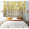 image:imageAmbesonne Forest Tapestry Autumn Birch Forest Golden Yellow Leaves Woodland October Seasonal Nature Picture Wide Wall Hanging for Bedroom Living Room Dorm 60 X 40 Yellow Grey