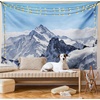 image:imageAmbesonne Forest Tapestry Tropical Rain Forest Tall Trees in Exotic Style Nature Theme Image Sky from Woodland Wide Wall Hanging for Bedroom Living Room Dorm 80 X 60 GreenBlue and White