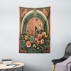 image:imageAmbesonne Forest Tapestry Tropical Rain Forest Tall Trees in Exotic Style Nature Theme Image Sky from Woodland Wide Wall Hanging for Bedroom Living Room Dorm 80 X 60 GreenDark Salmon Laurel Green