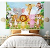 image:imageAmbesonne Forest Tapestry Tropical Rain Forest Tall Trees in Exotic Style Nature Theme Image Sky from Woodland Wide Wall Hanging for Bedroom Living Room Dorm 80 X 60 GreenGreen Brown