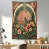 image:imageAmbesonne Forest Tapestry Tropical Rain Forest Tall Trees in Exotic Style Nature Theme Image Sky from Woodland Wide Wall Hanging for Bedroom Living Room Dorm 80 X 60 GreenDark Salmon Laurel Green