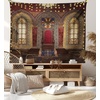 image:imageAmbesonne Gothic Tapestry Red Medieval in Chapel Eagle Portrait on Wall Fantasy Building Print Wide Wall Hanging for Bedroom Living Room Dorm 80 X 60 Brown Ruby