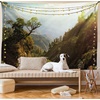 image:imageAmbesonne Landscape Tapestry Forest Nepal Himalaya Mountains Sunlight Majestic Scenery Nature Photo Wall Hanging for Bedroom Living Room Dorm Decor 60 X 80 Green Pale Yellow