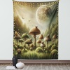 image:imageAmbesonne Nature Tapestry Majestic Sky View with Huge Rain Clouds All Over The Sea and Vibrant Storm Rays Print Wall Hanging for Bedroom Living Room Dorm Decor 60 X 80 BlueReseda Green and Khaki