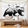 image:imageAmbesonne Nature Tapestry Majestic Sky View with Huge Rain Clouds All Over The Sea and Vibrant Storm Rays Print Wall Hanging for Bedroom Living Room Dorm Decor 60 X 80 BlueBlack White