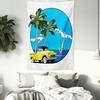 image:imageAmbesonne Nature Tapestry Majestic Sky View with Huge Rain Clouds All Over The Sea and Vibrant Storm Rays Print Wall Hanging for Bedroom Living Room Dorm Decor 60 X 80 BlueWhite Blue