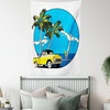 image:imageAmbesonne Nature Tapestry Majestic Sky View with Huge Rain Clouds All Over The Sea and Vibrant Storm Rays Print Wall Hanging for Bedroom Living Room Dorm Decor 60 X 80 BlueWhite Blue