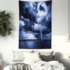 image:imageAmbesonne Nature Tapestry Majestic Sky View with Huge Rain Clouds All Over The Sea and Vibrant Storm Rays Print Wall Hanging for Bedroom Living Room Dorm Decor 60 X 80 BlueBlue